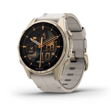 GARMIN Pametni sat Fenix 8, 1,3", AMOLED, 43 mm, Wi-Fi, GPS, zlatni